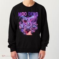 Cute Moo Deng Funny Baby Hippo Pygmy Hippopotamus Women's Sweatshirt thumb 0