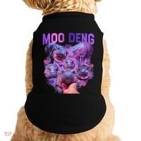 Cute Moo Deng Funny Baby Hippo Pygmy Hippopotamus Doggie Tank thumb 0