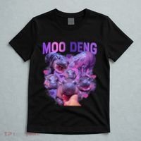 Cute Moo Deng Funny Baby Hippo Pygmy Hippopotamus T-Shirt thumb 5
