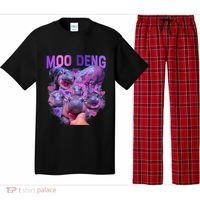 Cute Moo Deng Funny Baby Hippo Pygmy Hippopotamus Pajama Set thumb 0