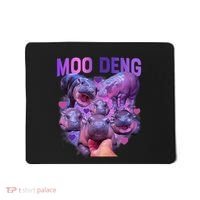 Cute Moo Deng Funny Baby Hippo Pygmy Hippopotamus Mousepad thumb 0