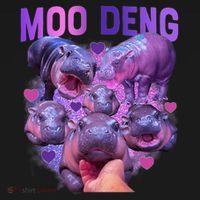 Cute Moo Deng Funny Baby Hippo Pygmy Hippopotamus Women's Tank Top thumb 5