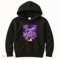 Cute Moo Deng Funny Baby Hippo Pygmy Hippopotamus Kids Hoodie thumb 0