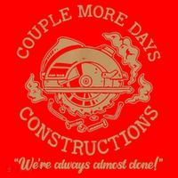 Couple More Days Construction We’re Always Almost Done Santa Hat thumb 1
