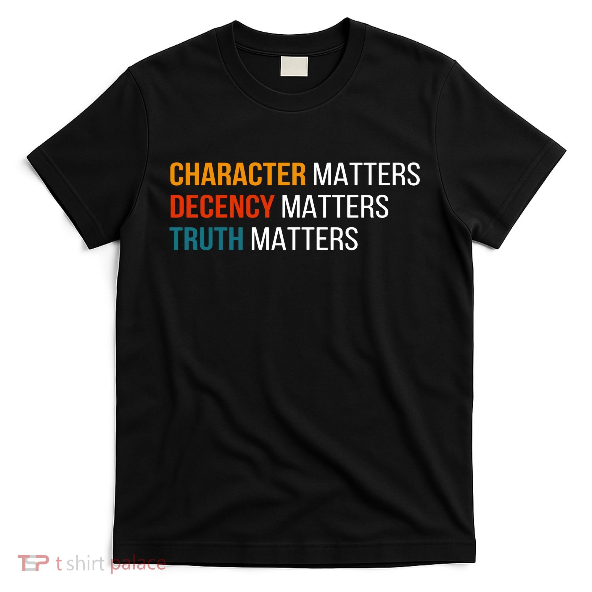 Character Matters Decency Matters Truth Matters America T-Shirt