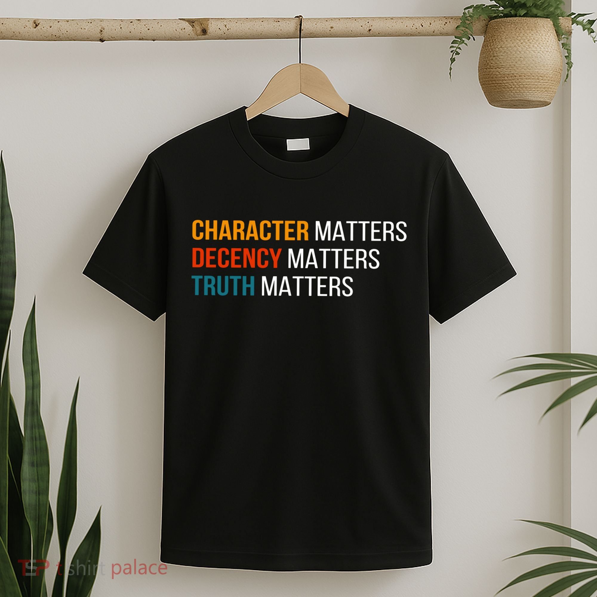 Character Matters Decency Matters Truth Matters America T-Shirt
