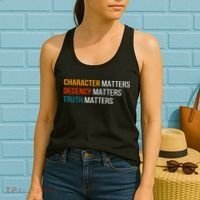 Character Matters Decency Matters Truth Matters America Women's Tank Top thumb 2
