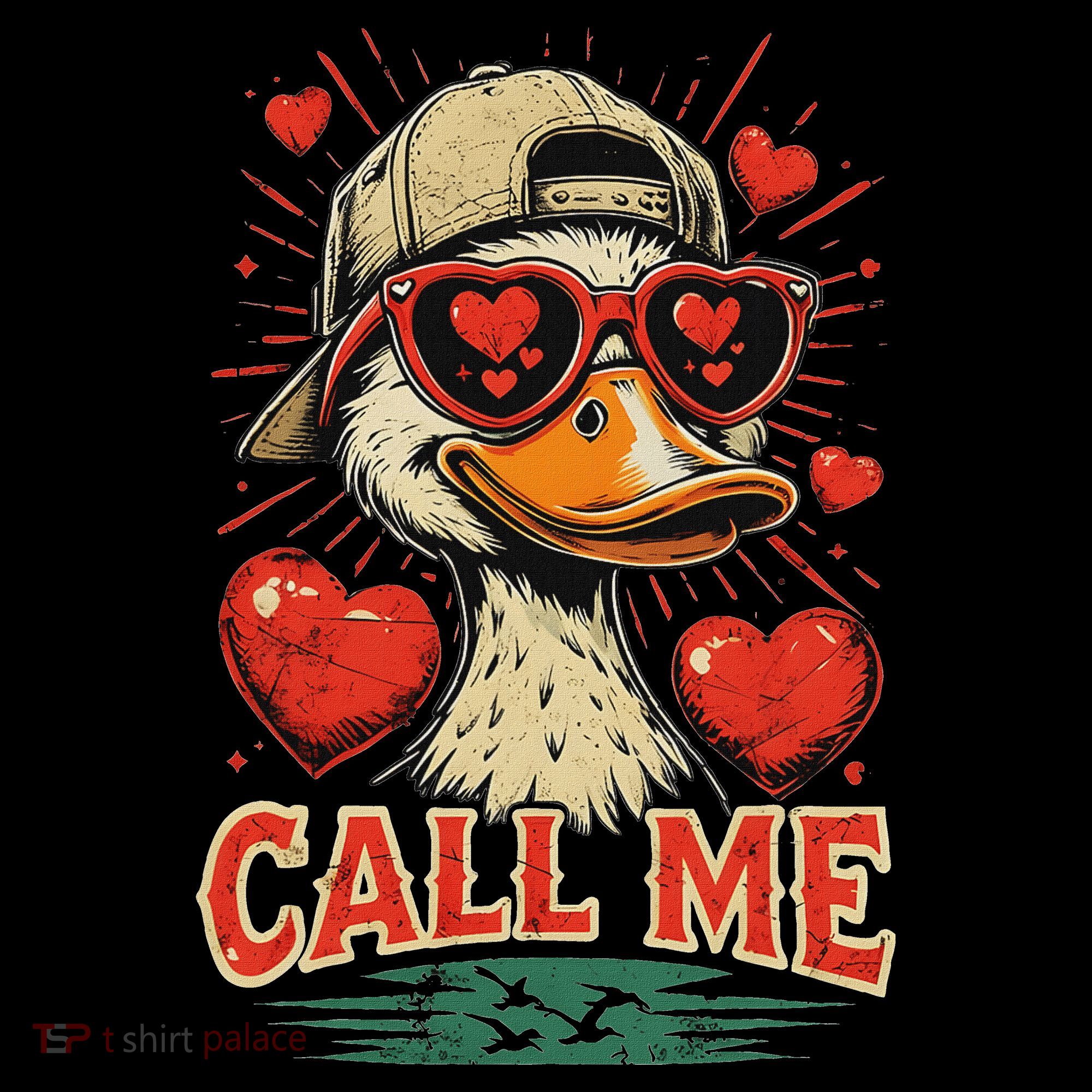 Call Me Duck Hunting ValentineS Day Mallard Duck Women's Hoodie
