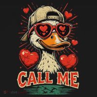 Call Me Duck Hunting ValentineS Day Mallard Duck Mousepad thumb 1