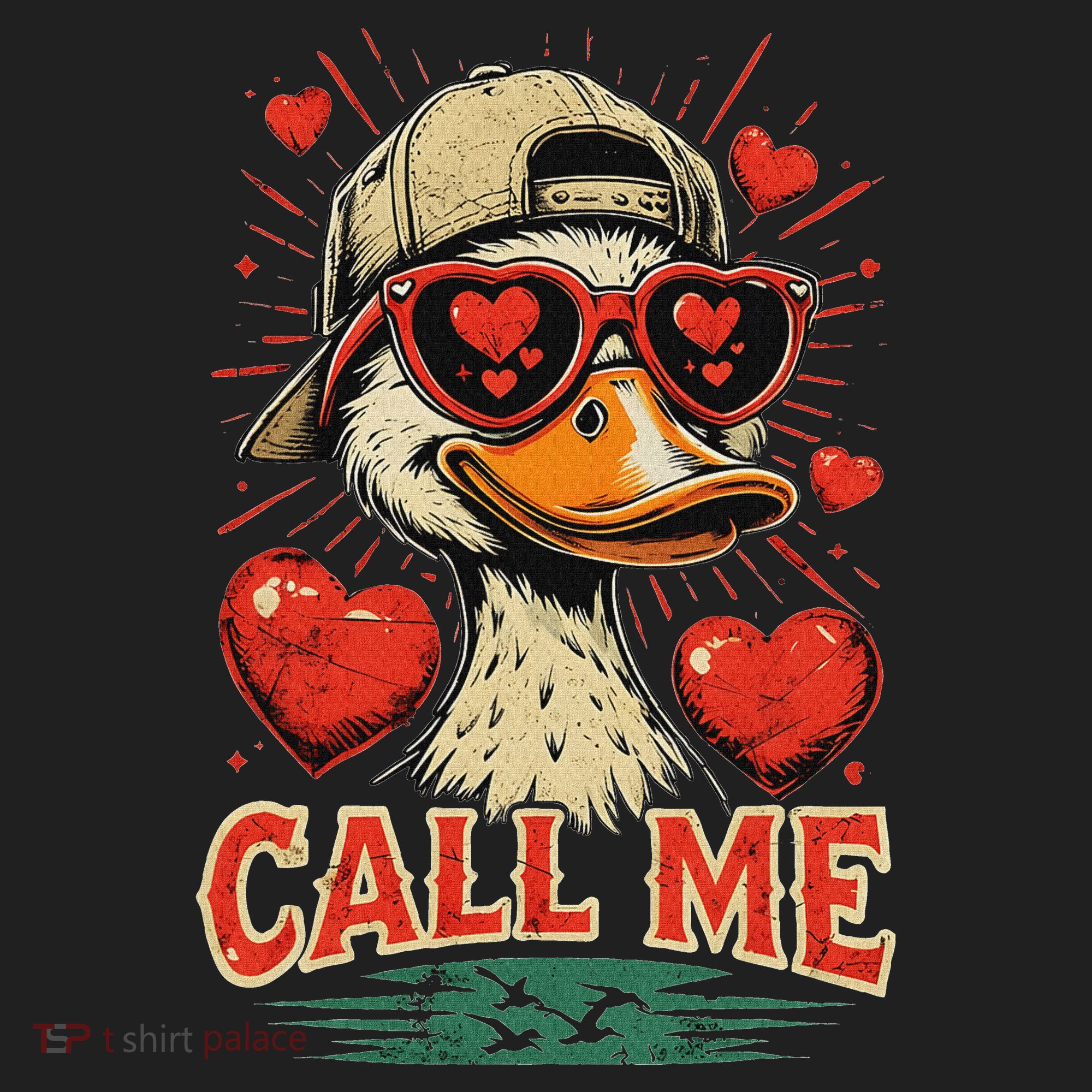 Call Me Duck Hunting ValentineS Day Mallard Duck Hat