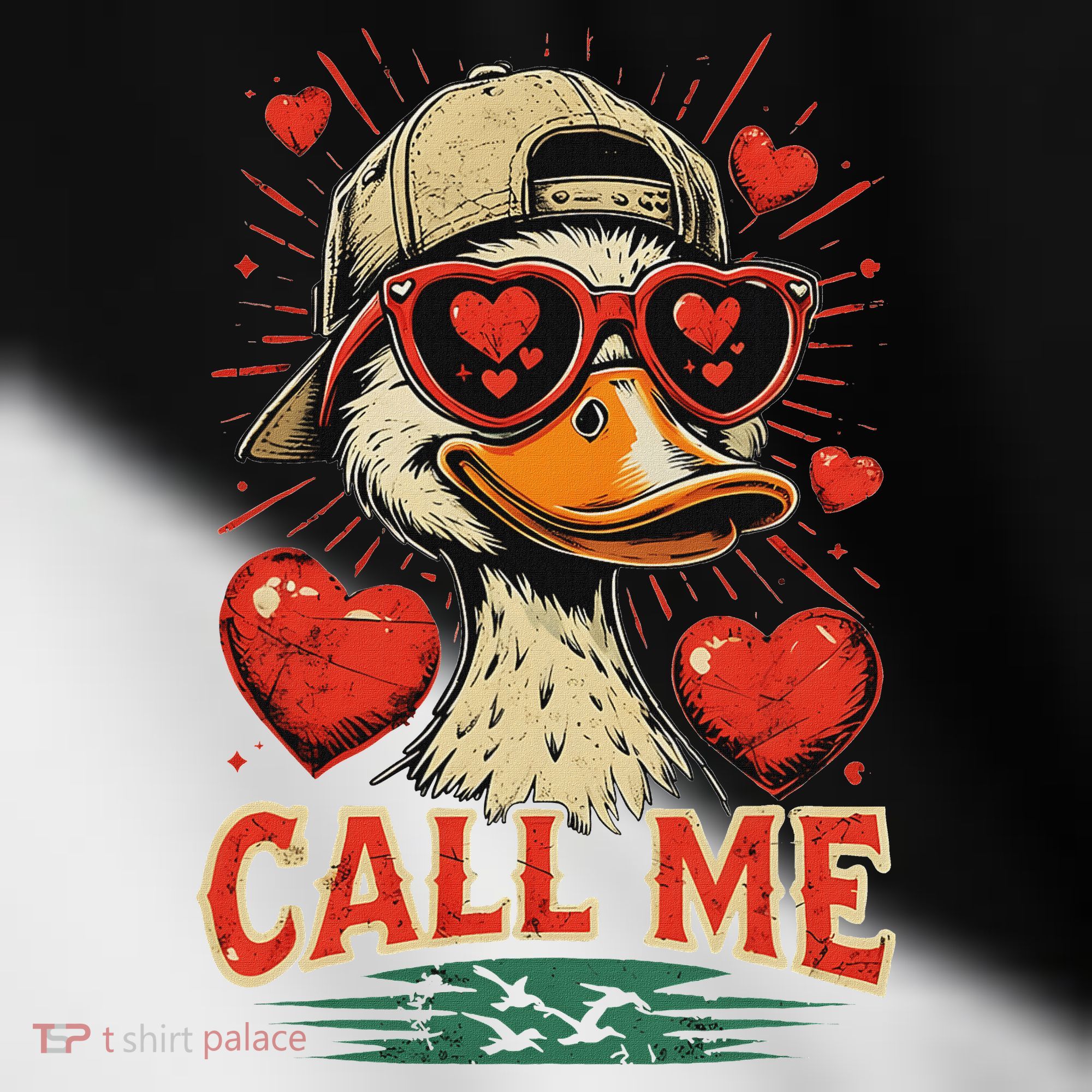 Call Me Duck Hunting ValentineS Day Mallard Duck Toddler Fine Jersey T-Shirt
