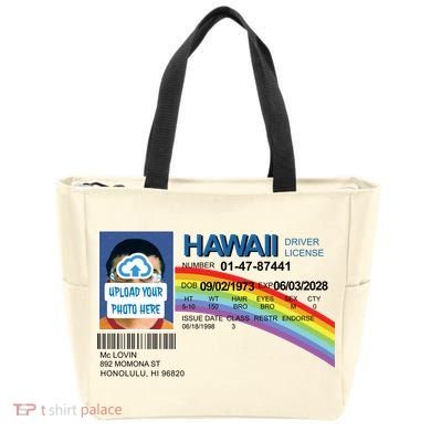 Custom Mclovin Driver License Upload Photo Tote Bag
