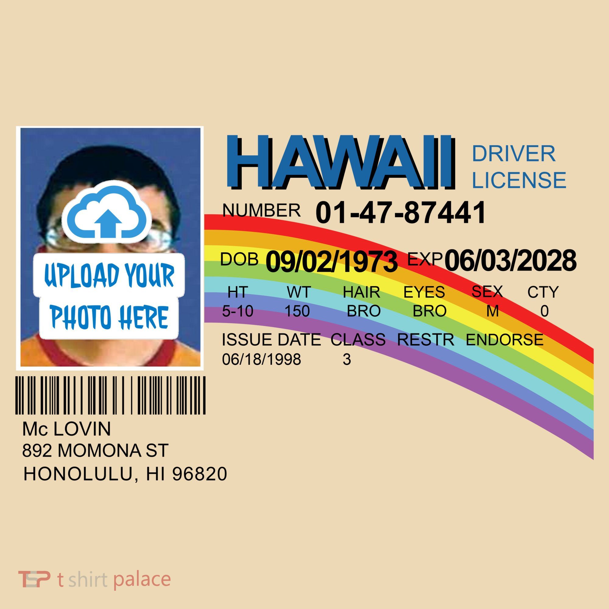 Custom Mclovin Driver License Upload Photo Tote Bag