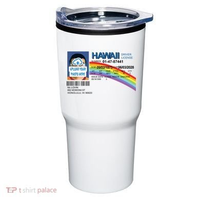 Custom Mclovin Driver License Upload Photo Tumbler