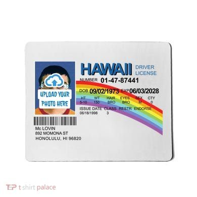 Custom Mclovin Driver License Upload Photo Mousepad