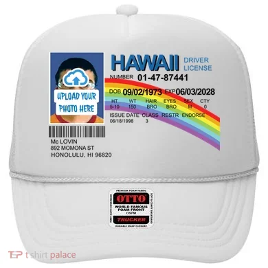 Custom Mclovin Driver License Upload Photo Hat