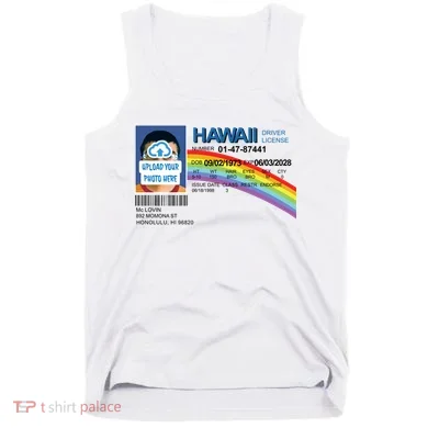 Custom Mclovin Driver License Upload Photo Tank Top