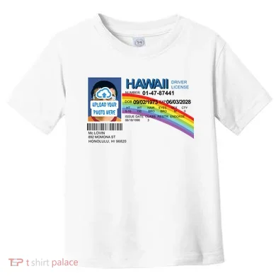 Custom Mclovin Driver License Upload Photo Toddler T-Shirt