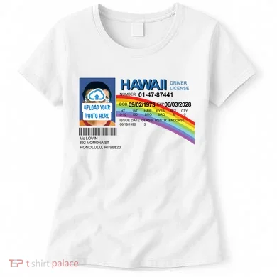 Custom Mclovin Driver License Upload Photo Women's T-Shirt