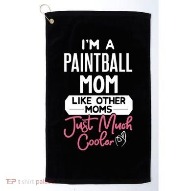 Cool Mothers Day Design Paintball Mom Gift Golf Towel