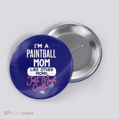 Cool Mothers Day Design Paintball Mom Gift Button