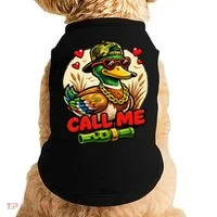 Call Me Duck Hunting Doggie Tank thumb 0