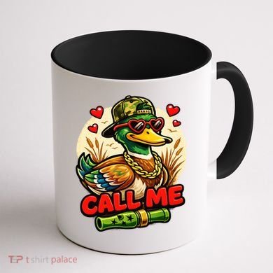 Call Me Duck Hunting Coffee Mug back