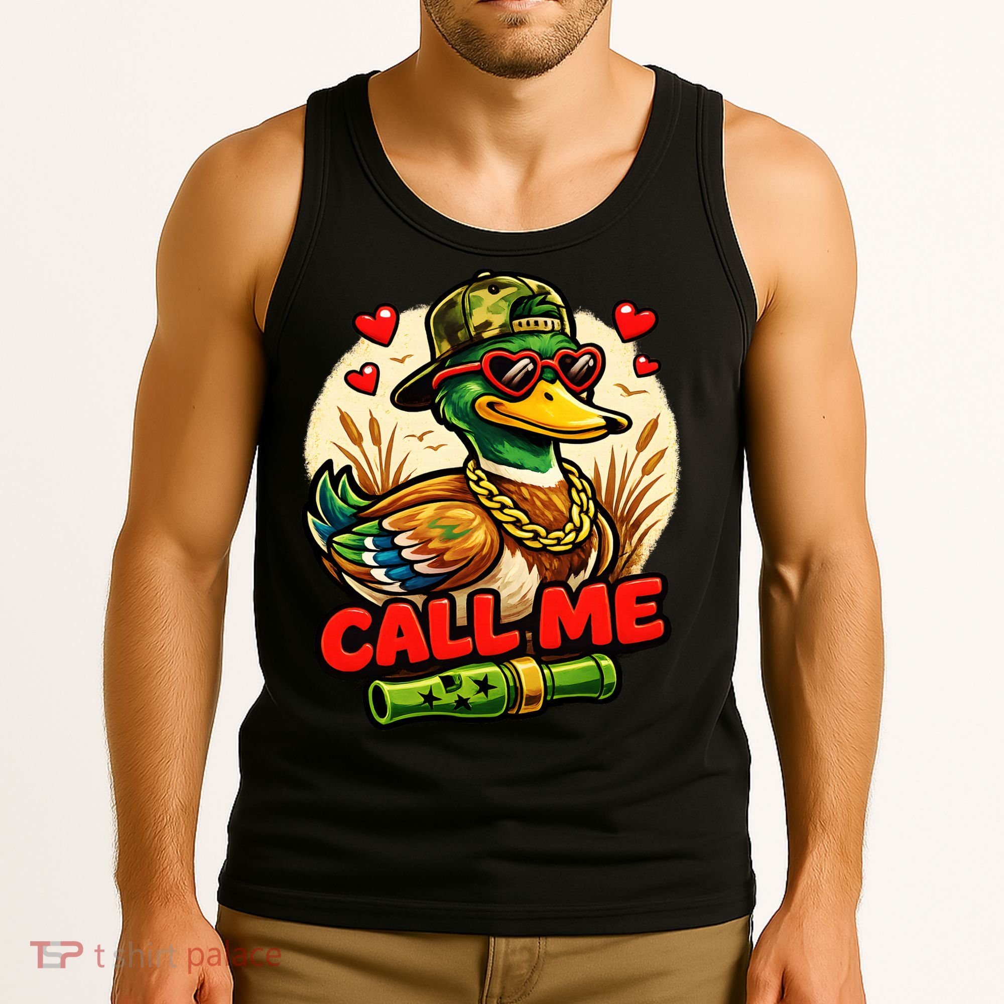 Call Me Duck Hunting Tank Top