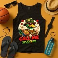 Call Me Duck Hunting Tank Top thumb 4