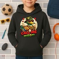 Call Me Duck Hunting Kids Hoodie thumb 2