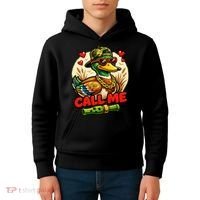Call Me Duck Hunting Kids Hoodie thumb 4
