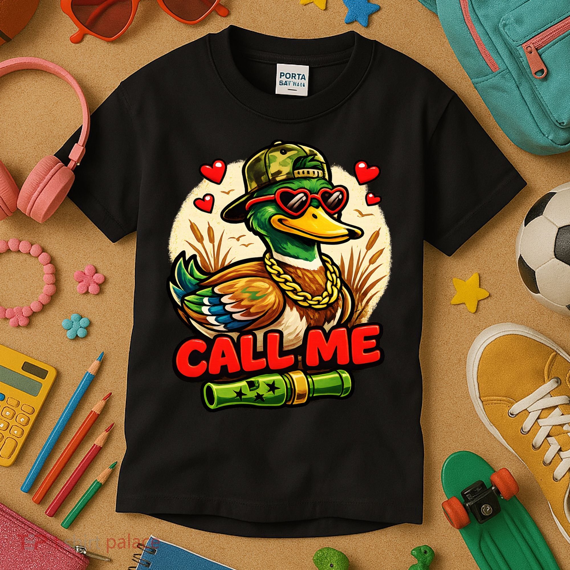 Call Me Duck Hunting Kids T-Shirt
