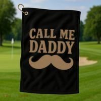 Call Me Daddy - Perfect Father's Day Gift Golf Towel thumb 1