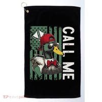 Call Me Duck Hunting Valentine Day Happy ValentineS Day Golf Towel thumb 0