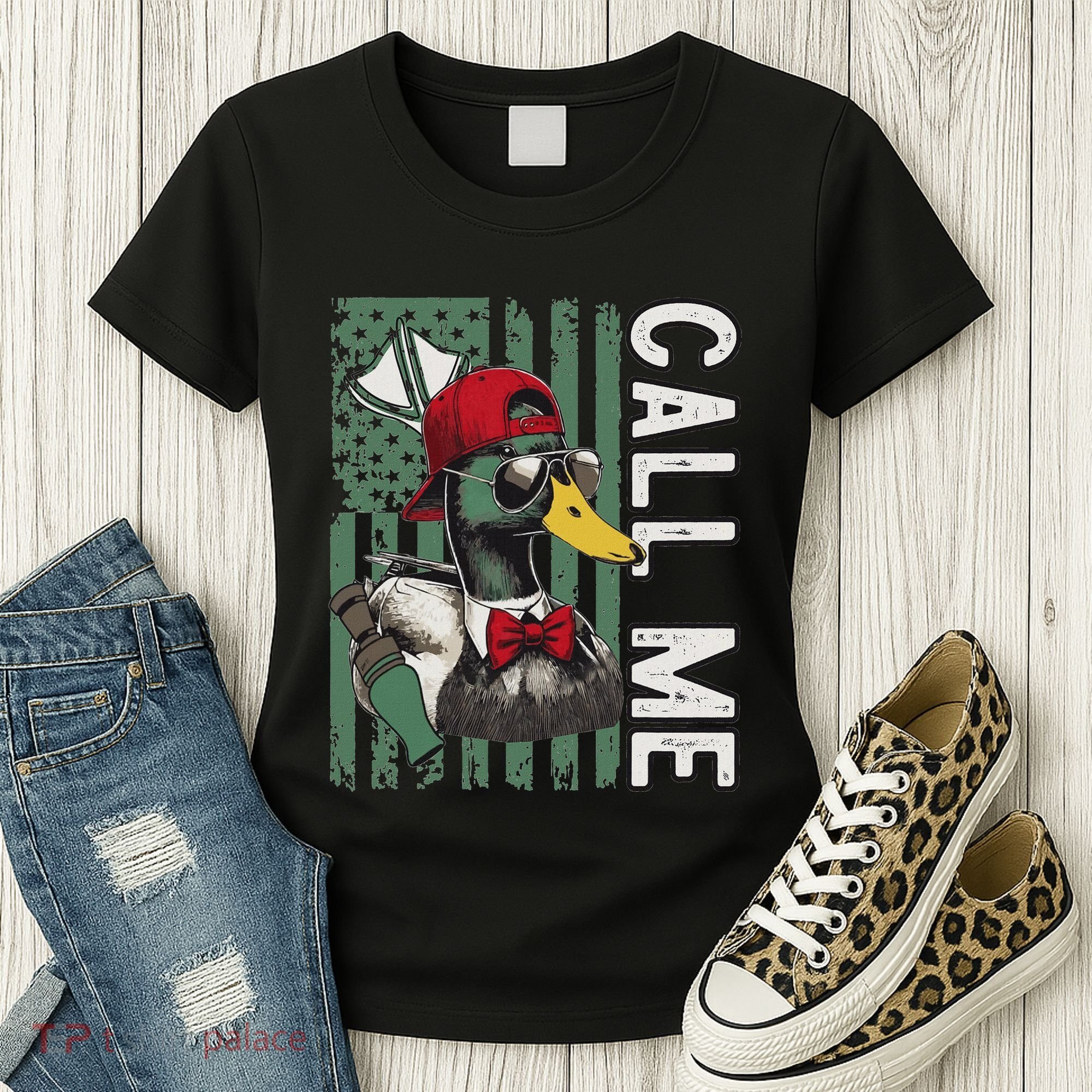 Call Me Duck Hunting Valentine Day Happy ValentineS Day Women's T-Shirt