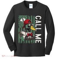 Call Me Duck Hunting Valentine Day Happy ValentineS Day Kids Long Sleeve Shirt thumb 0