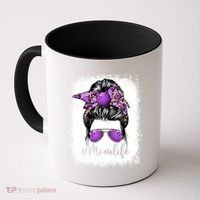Cute Mother's Day Bowling Mom Life Messy Bun Game Day Gift Coffee Mug thumb 0