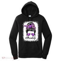 Cute Mother's Day Bowling Mom Life Messy Bun Game Day Gift Women's Hoodie thumb 0