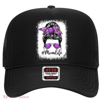 Cute Mother's Day Bowling Mom Life Messy Bun Game Day Gift Hat