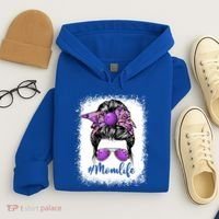 Cute Mother's Day Bowling Mom Life Messy Bun Game Day Gift Hoodie thumb 4