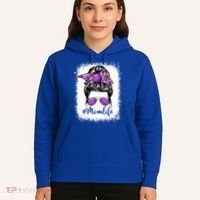 Cute Mother's Day Bowling Mom Life Messy Bun Game Day Gift Hoodie thumb 5