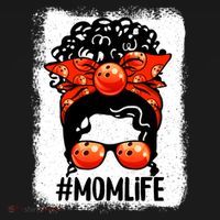 Cute Mother's Day Messy Bun Bowling Mom Sport Lover Gift Women's Hoodie thumb 2