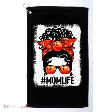 Cute Mother's Day Messy Bun Bowling Mom Sport Lover Gift Golf Towel
