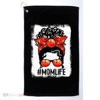Cute Mother's Day Messy Bun Bowling Mom Sport Lover Gift Golf Towel thumb 0