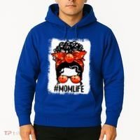 Cute Mother's Day Messy Bun Bowling Mom Sport Lover Gift Hoodie thumb 2