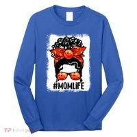 Cute Mother's Day Messy Bun Bowling Mom Sport Lover Gift Long Sleeve Shirt thumb 0