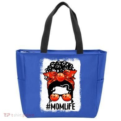 Cute Mother's Day Messy Bun Bowling Mom Sport Lover Gift Tote Bag