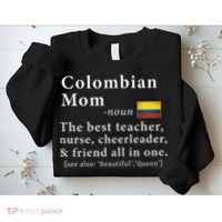 Colombian Mom Definition Colombia Flag Mothers Day Sweatshirt thumb 2