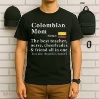 Colombian Mom Definition Colombia Flag Mothers Day T-Shirt thumb 6