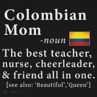 Colombian Mom Definition Colombia Flag Mothers Day Women's Hoodie thumb 2